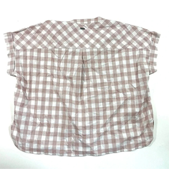 New Barbour Stoneleigh Top White Check Print Size 14 Blouse - Picture 2 of 6